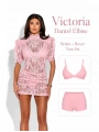 Morliva Victoria Dantel Elbise Pembe