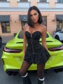 PAMELA ÇİZGİLİ BALON ŞORT ETEKLİ TAKIM SİYAH