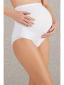 Pamuk ve Modal Kumaş Yüksek Bel Beyaz Hamile Külodu