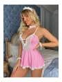 Pembe Fantezi Lise Kostüm