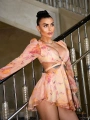 ROMPERS ŞİFON ELBİSE TURUNCU