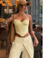 SALGU BÜSTİYER & PANTOLON TAKIM SARI