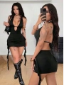 Siyah Fantezi Elbise 5117