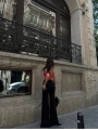 YIRTMAÇLI PANTOLON BALENLİ CROP TAKIM PEMBE