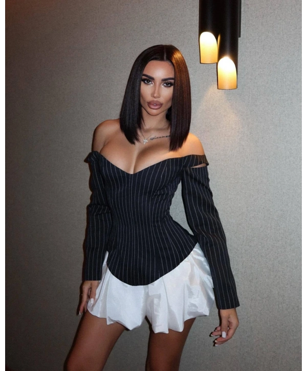 Büstiyer ve Jessica Kumaşlı Balon Etek Takımı