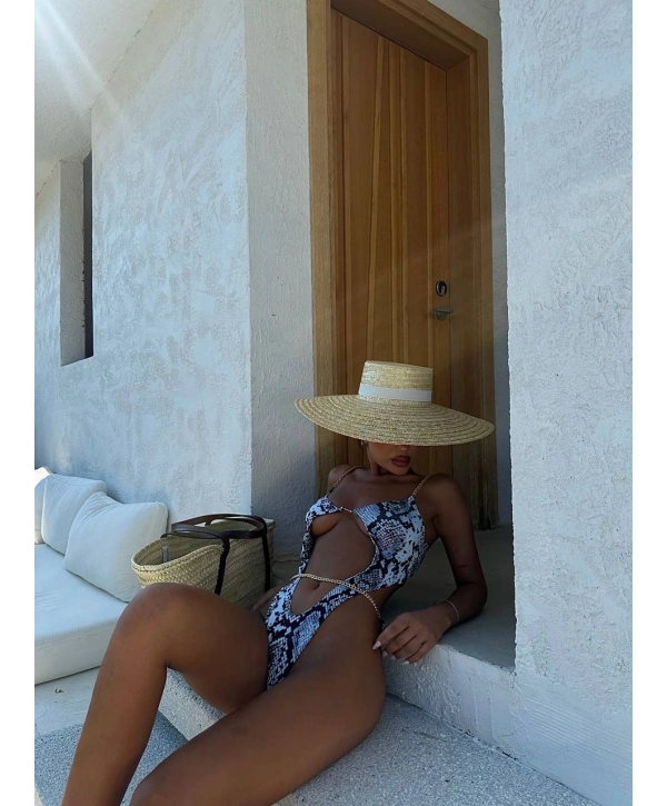 Detaylı model zincirli bikini