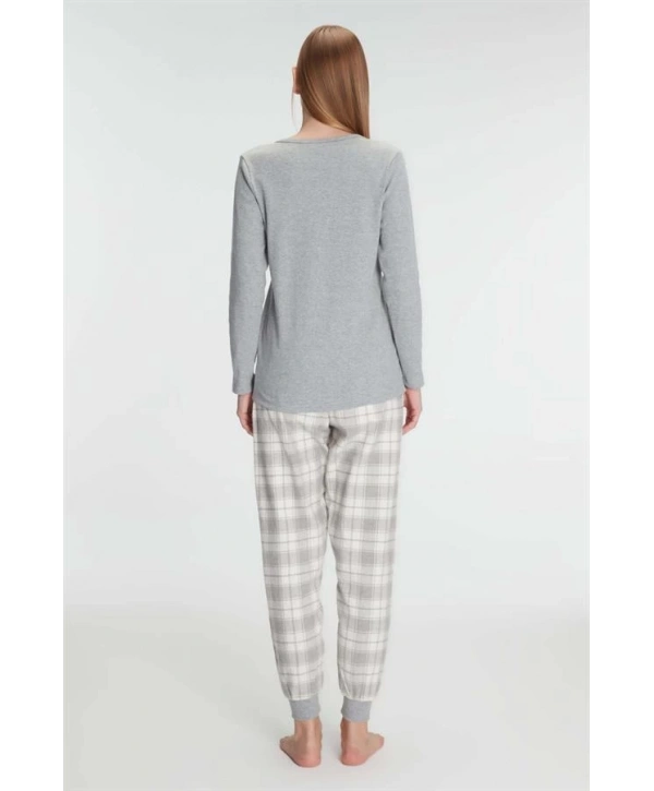 Anıl Pamuklu Uzun Kol Pijama Takımı