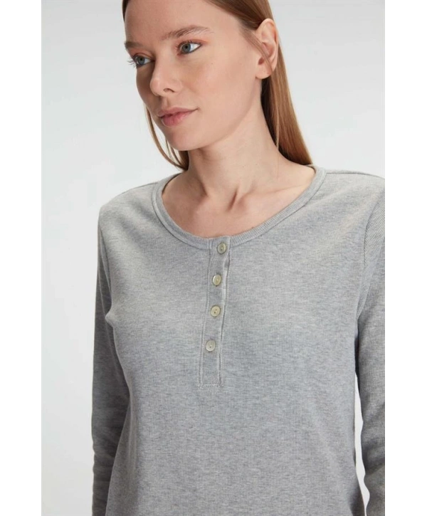 Anıl Pamuklu Uzun Kol Pijama Takımı