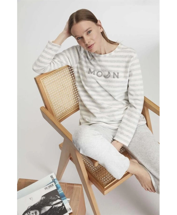 Anıl Pamuklu Uzun Kollu Pijama Takımı