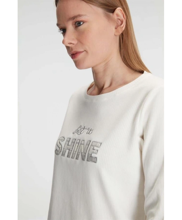 Anıl Uzun Kol Pamuklu Kışlık Pijama Takımı