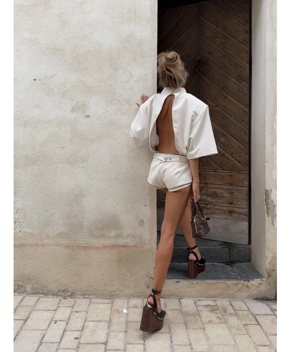 ARAKİİ ŞORT TULUM BEYAZ