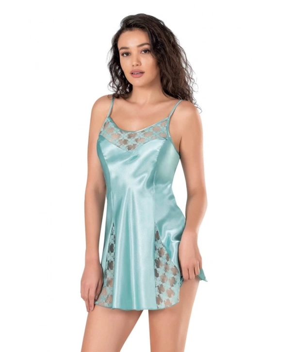 Morliva Aqua Saten Gecelik