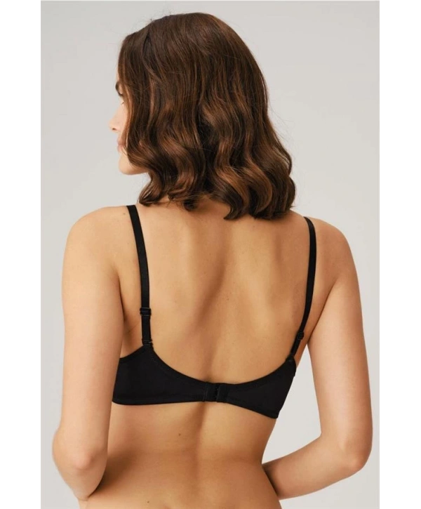 Morliva Balenli Desteksiz Dolgusuz Askıları Çıkabilen Günlük Klasik T-Shirt Sütyeni