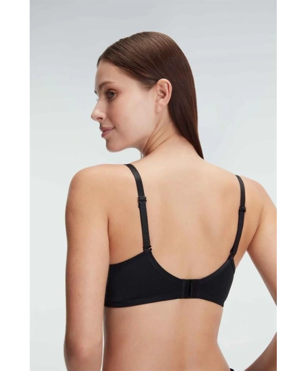 Morliva  Balenli Desteksiz Dolgusuz Askıları Çıkabilen Günlük Klasik T-Shirt Sütyeni