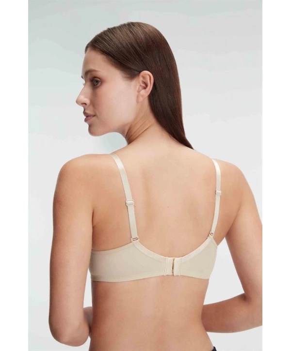 Morliva Balenli Desteksiz Dolgusuz Askıları Çıkabilen Günlük Klasik T-Shirt Sütyeni