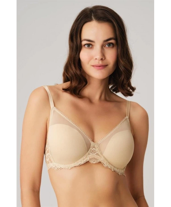 Morliva  Balenli Desteksiz Dolgusuz Toparlayıcı Dantelli Küçültücü Sütyen