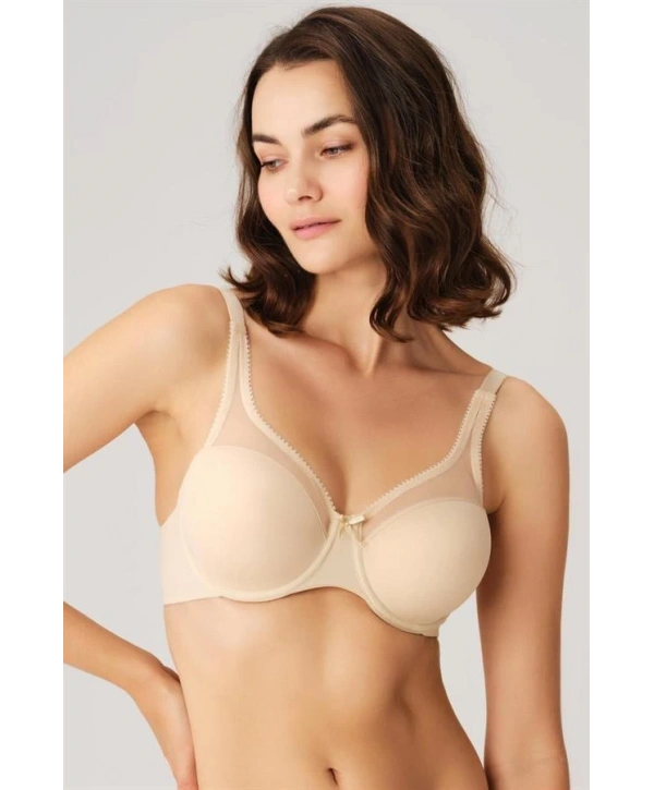 Morliva  Balenli Desteksiz Dolgusuz Toparlayıcı Yumuşak Süngerli Günlük Klasik Küçültücü Sütyen