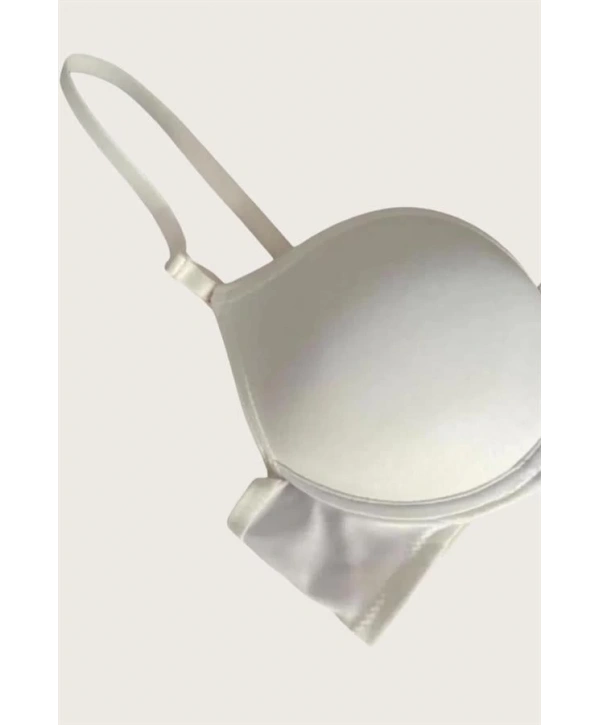 Morliva  Mikro Kumaş İçi Boş Balenli Günlük Tek Desteksiz Sütyen