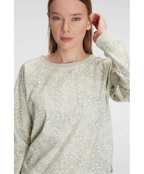 Morliva  Pamuklu Uzun Kol Kışlık Pijama Takımı