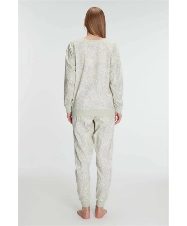 Morliva  Pamuklu Uzun Kol Kışlık Pijama Takımı