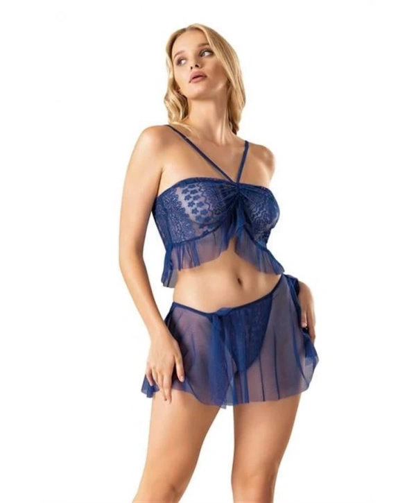 Morliva  Saks Şort Takım 4254