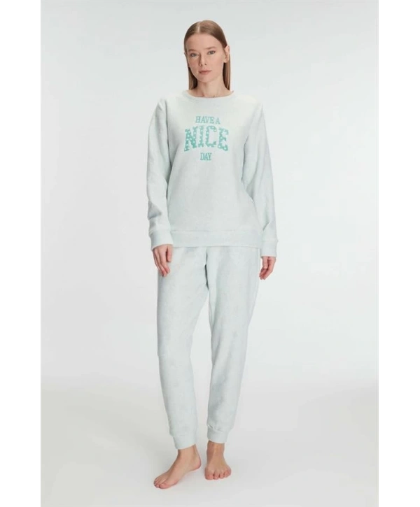 Morliva  Uzun Kol Polar Pijama Takımı