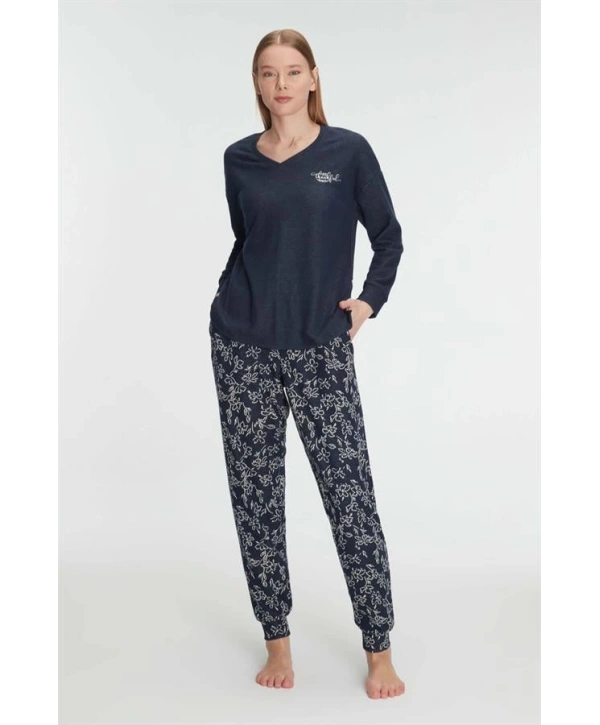 Morliva  Uzun Kol Sweatshirt Pantolon Pijama Takımı