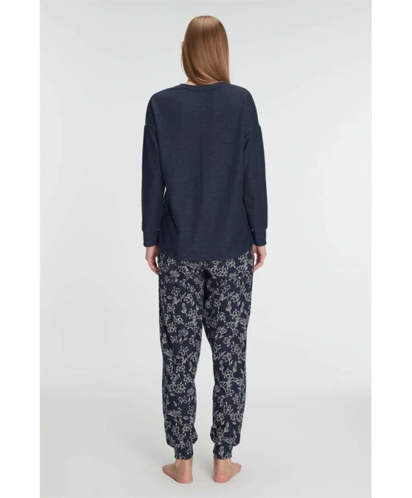 Morliva  Uzun Kol Sweatshirt Pantolon Pijama Takımı