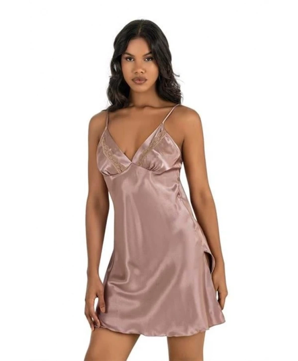 Morliva Vizon Kısa Saten Gecelik 8211