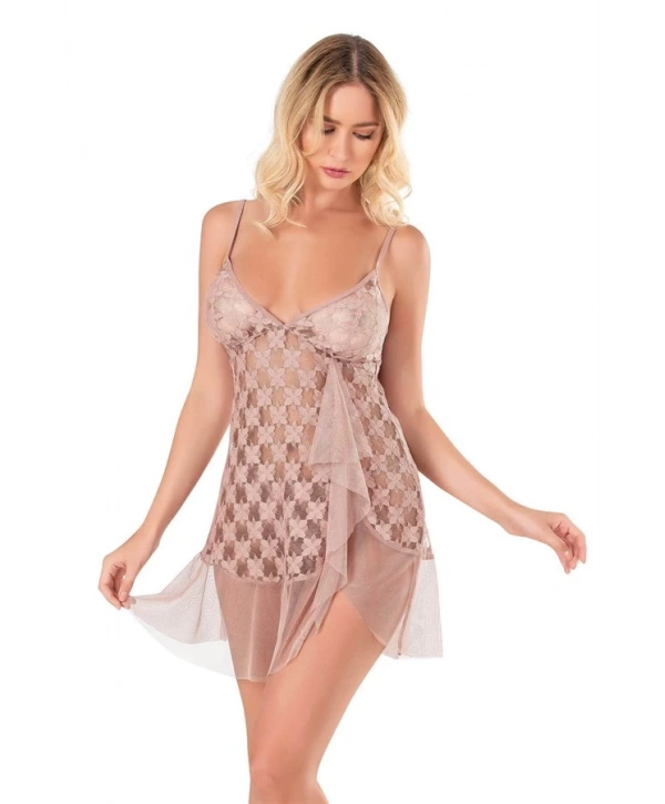 Morliva Vizon Kısa Tül Gecelik