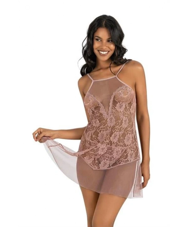 Morliva Vizon Kısa Tül Gecelik 4227