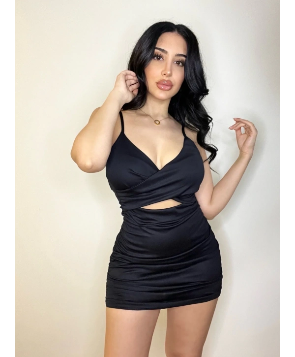 Büzgülü Fantezi Elbise