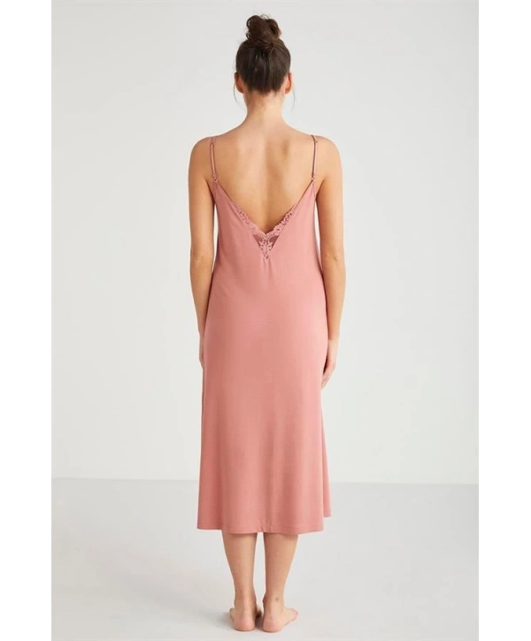 Catherines %100  Viskon Çiçek Desen 2li Sabahlık Gecelik Takımı