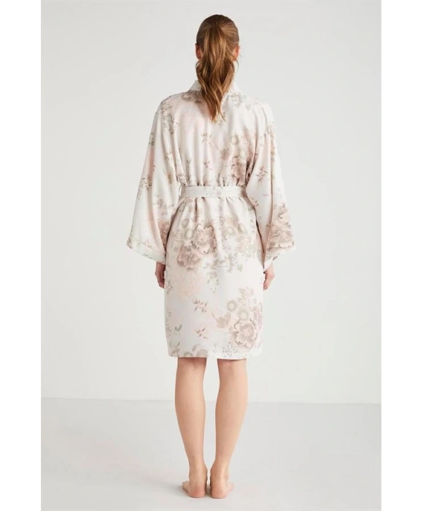 Catherines Çiçek Desen 2li Sabahlık Gecelik Takımı