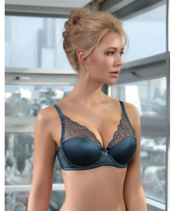 Dantel Detaylı Desteksiz Sütyen