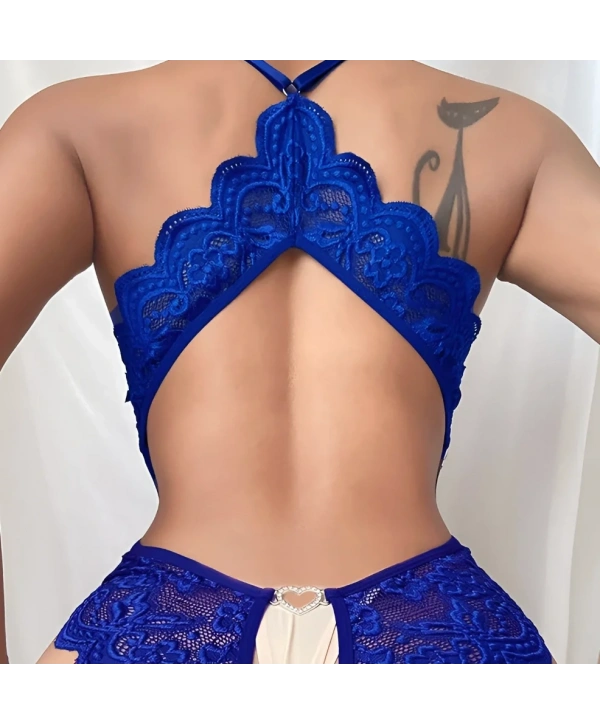 Dantel Özel Bölgesi Açık Babydoll