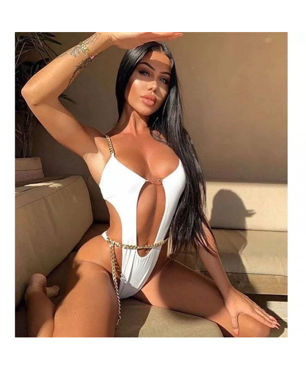 Detaylı model zincirli bikini