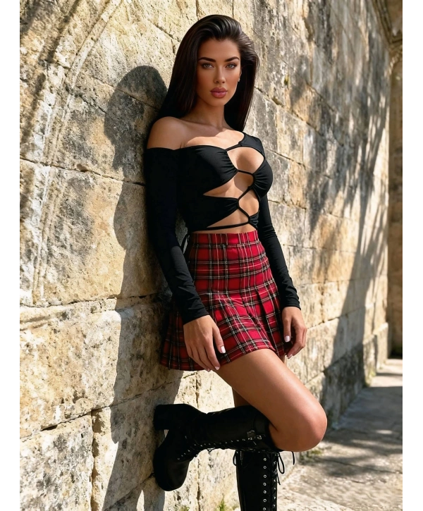 EKOSE ETEK & TASARIM BLUZ TAKIM SİYAH