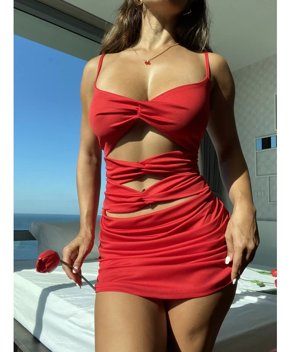 Göbek Dekolteli Fantezi Elbise