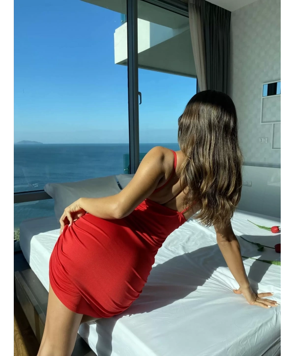 Morliva  Göbek Dekolteli Fantezi Elbise