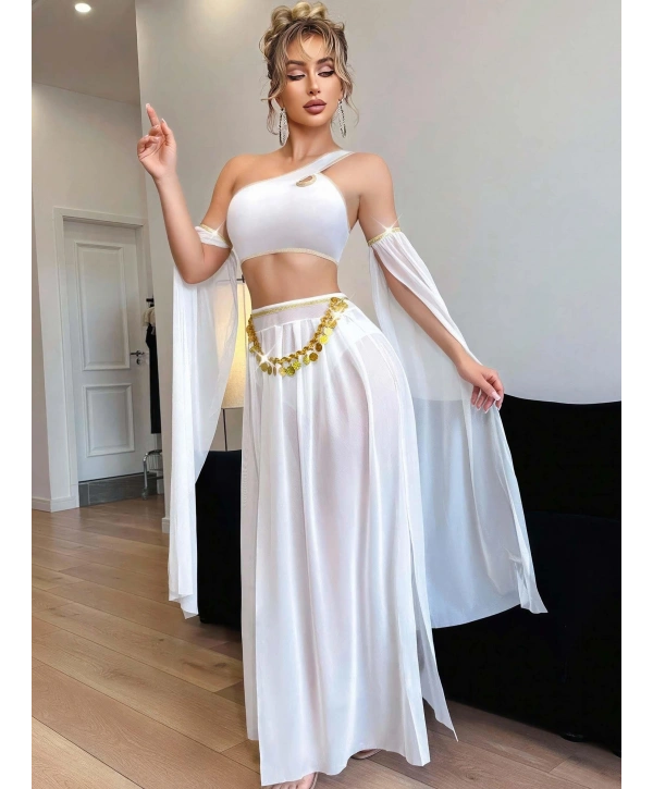 Kadın Fantazi Beyaz Özel Tasarım Harem Kostüm 2274