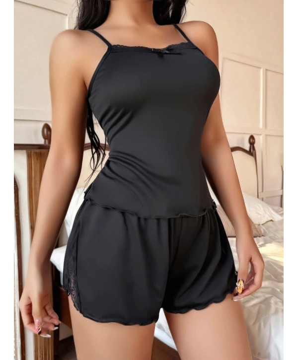 Kadın Yırtmaçlı Şortlu Pijama Takım 5180