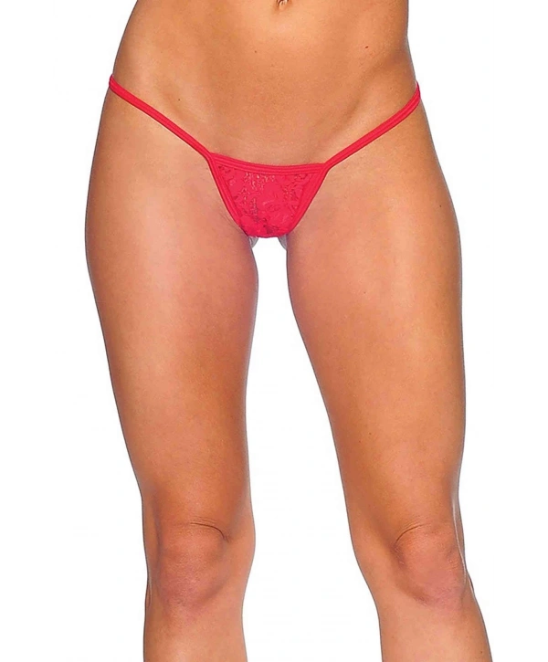 Kırmızı Dantelli Tanga TM1166