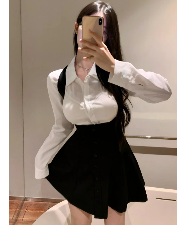 KYOTO GÖMLEK & ELBİSE TAKIM SİYAH