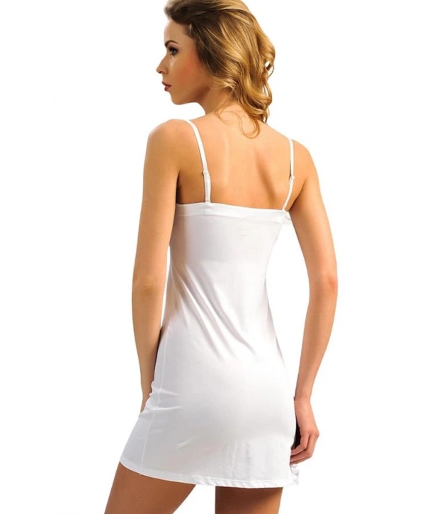 Mikropolyamid Kumaşlı Askıları Çıkabilen Straplez Kısa Elbise Altı Kombinezon