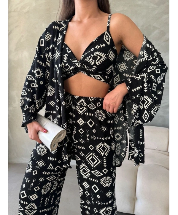 Morliva Bürümcük Kumaş 3 Lü Takım