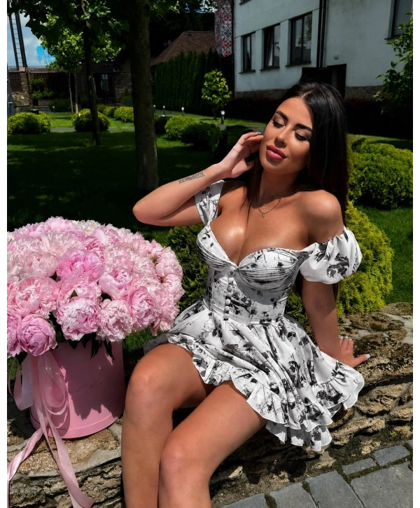 Morliva Dubai kumaş elbise 1563
