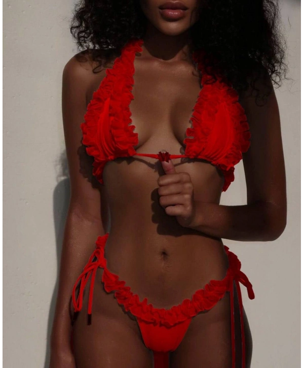 Morliva ikili bikini set aksesuar detaylı 2910