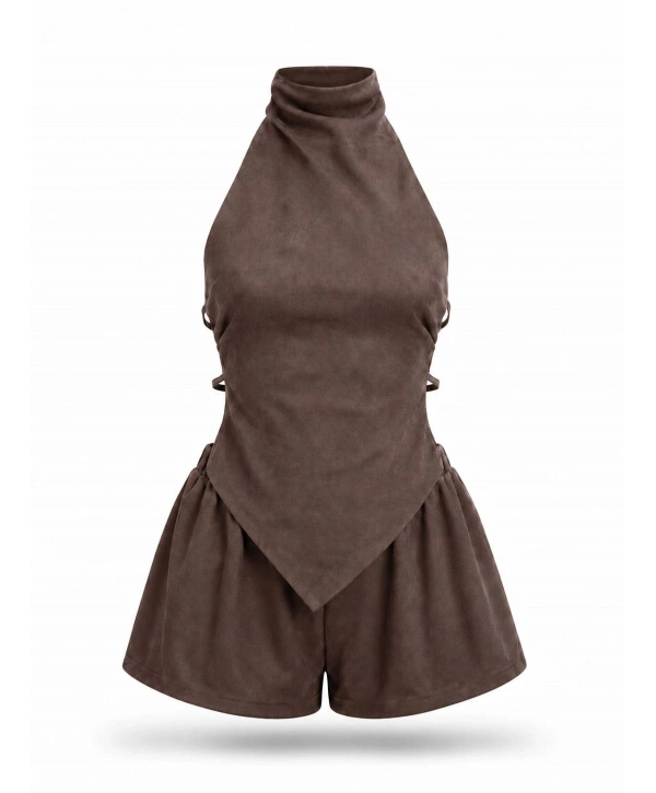 Morliva Miami Poplin Kumaş Şort Bluz Takım 5430