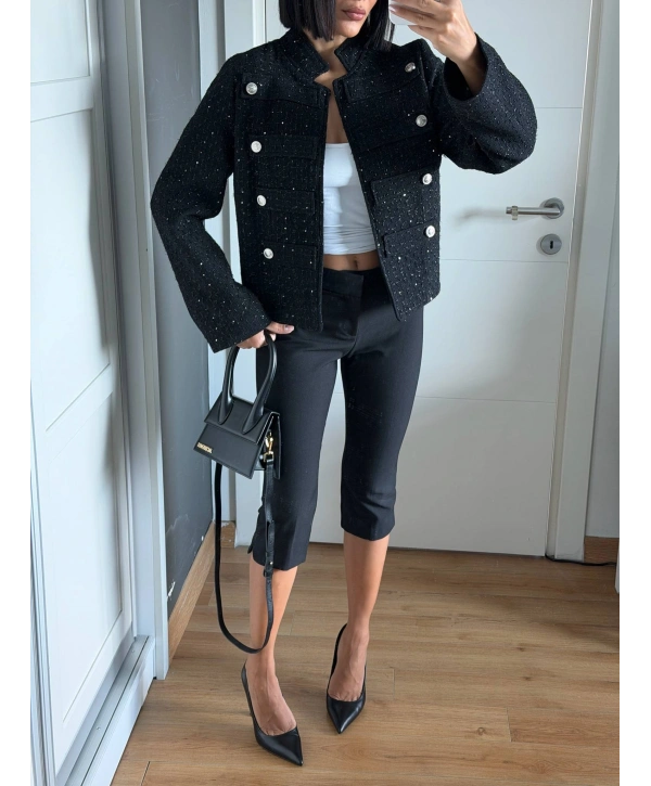 Morliva Yeni Sezon Pullu Chanel Model Ceket